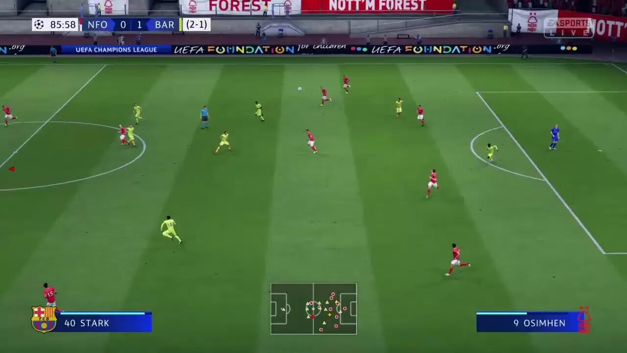 Nottingham Forest S:5 2022-2023 UEFA Champions League Quarterfinal Leg 2 VS Barcelona (Nott 2-0 Agg)