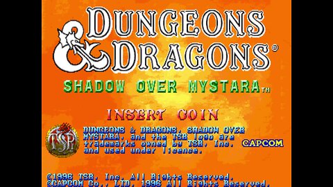 Dungeons & Dragons Shadows of Mystara, Arcade Game, Capcom 1996, playthrough
