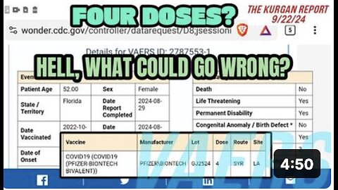 VAERS: WHEN THINGS GO FROM BAD TO WORSE, THEN TO WORSE WORSE!