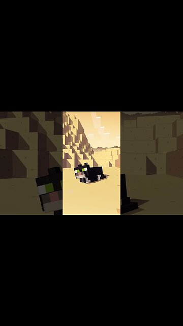MINECRAFT: O GATINHO MANDA BEM NA... #shorts