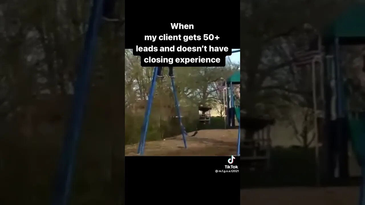 When you don’t have closing experience ❌
