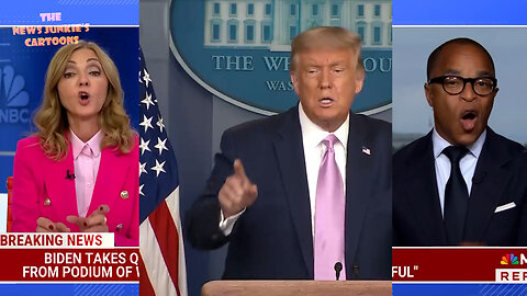You can't make this shit up: MSNBC claims that Biden's appearance in the briefing room is so amazing & rare, only Obama did that, and the American flag has never ever been in the room before & only there because of Biden.