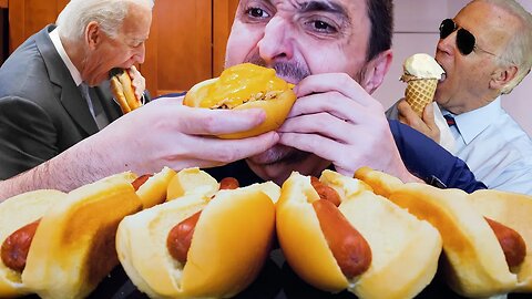 HOT DOG PARTY WITH JOE BIDEN! MUKBANG
