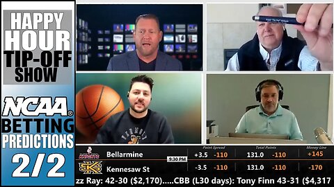 College Basketball Picks, Predictions and Odds | Happy Hour Tip-Off Show for February 2