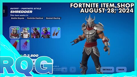 SHREDDER IS FINALLY IN SHOP+WITCHER & FNCS! FORTNITE ITEM SHOP (August 28, 2024)