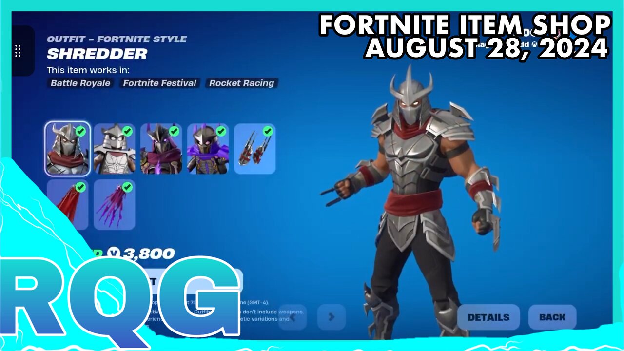 SHREDDER IS FINALLY IN SHOP+WITCHER & FNCS! FORTNITE ITEM SHOP (August 28, 2024)