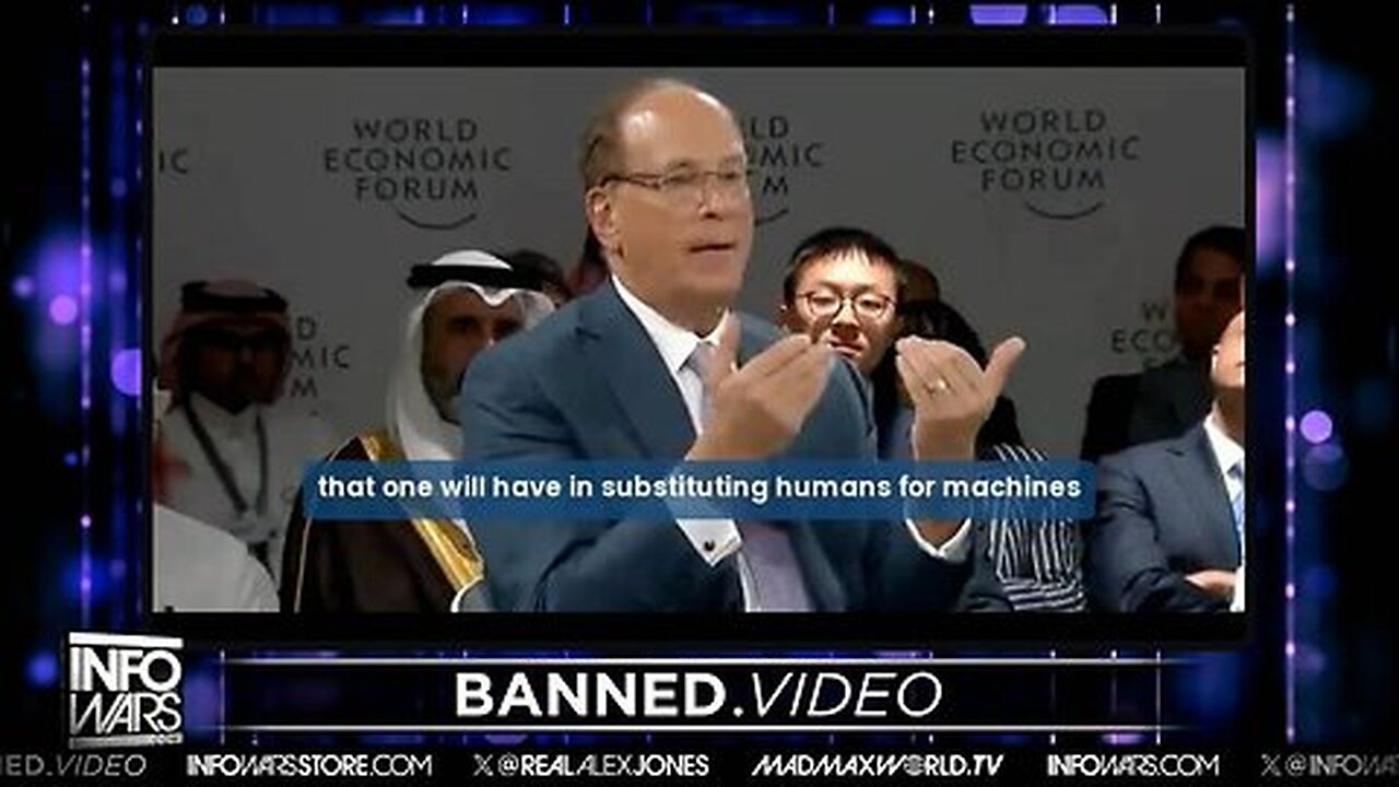 Alex Jones Larry Fink Says Most Successful Civilizations Will Depopulate info Wars show