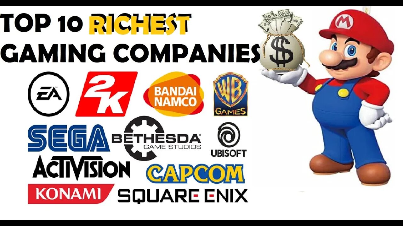 TOP 10 RICHEST VIDEO GAME COMPANIES!