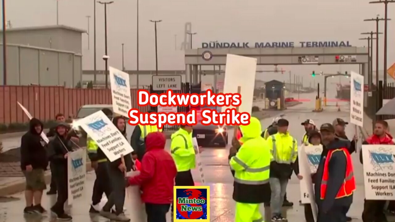 Dockworkers suspend strike until January