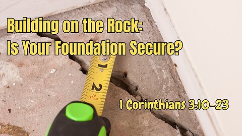 Building on a Solid Foundation