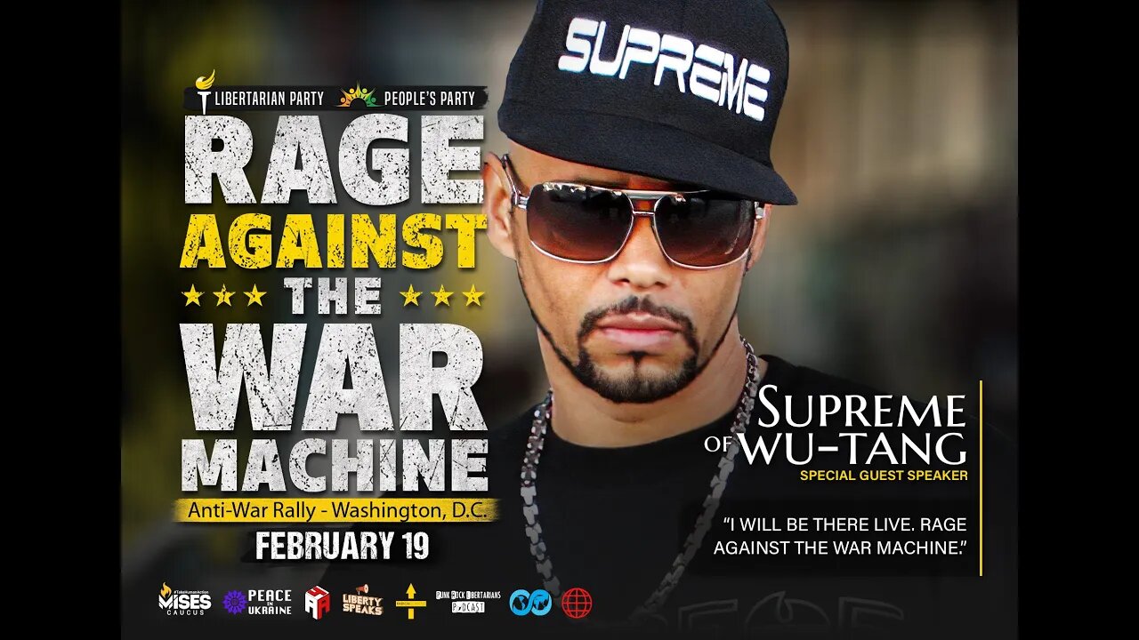 Supreme From Wu-Tang Interview On Rage Against The War Machine & Anti War Movement