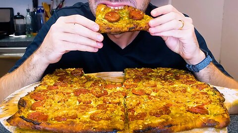 ASMR PIZZA PARTY ! PESTO PEPPERONI ! MUKBANG NO TALKING * NOMNOMSAMMIEBOY * 피자