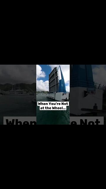 Steering Through A Narrow Bridge #sailingexperience