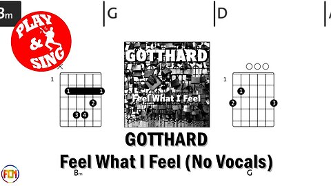 GOTTHARD Feel What I Feel FCN GUITAR CHORDS & LYRICS NO VOCALS