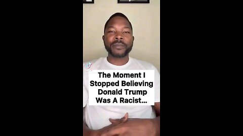 The media pushes Trump is racist. He's not, they lie. You can't hate the mainstream enough. 9/2024