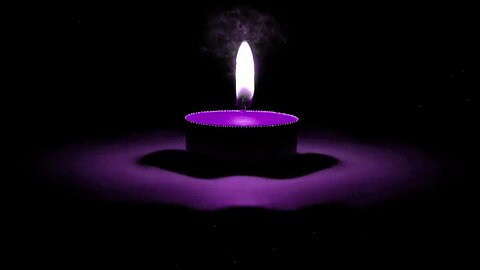 Color Changing Calm, Sleep, Focus and Meditation/Night Light - Mood Candle with Ambient Music