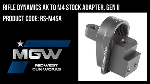 Rifle Dynamics AK to M4 Stock Adapter, Gen II - RS-M4SA