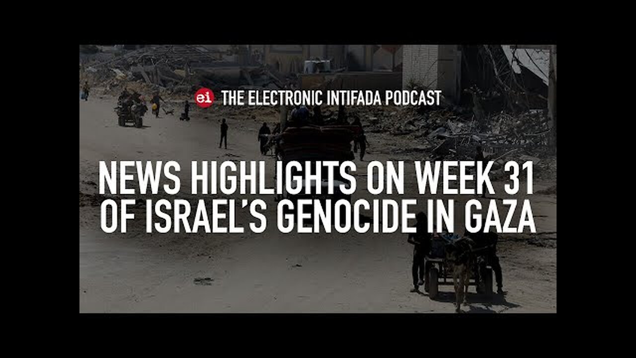 News highlights on week 31 of Israel's genocide in Gaza, with Nora Barrows-Friedman