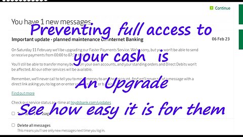 Banks Shut down is it just a test?