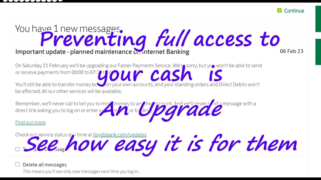 Banks Shut down is it just a test?