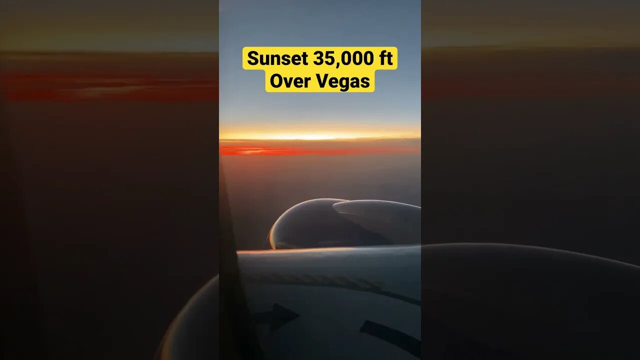 Sunset 🌆 Over Las Vegas ♦️ ♣️ ♥️ at 35,000 ft spectacular #shorts, #prepperboss #southwestairlines