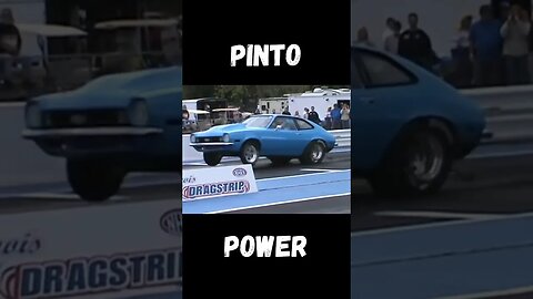 Big Block Chevy Powered Pinto Full Send Wheelie! #shorts