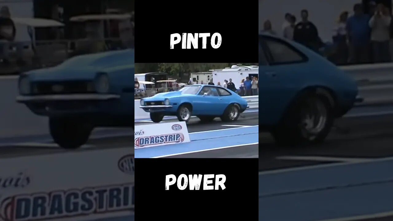 Big Block Chevy Powered Pinto Full Send Wheelie! #shorts