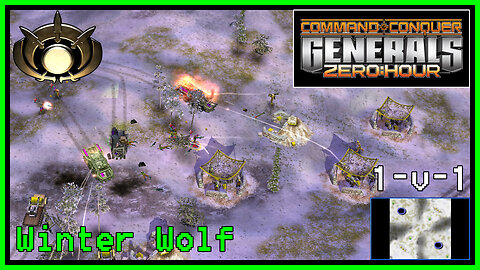 C&C Generals Zero Hour | GLA | 1v1 | Hard | Winter Wolf