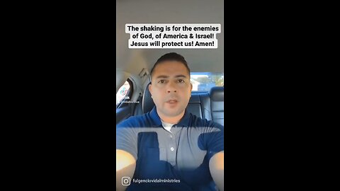 The Shaking is for the enemies of God, America and Israel!