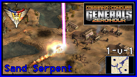 C&C Generals Zero Hour | Super Weapon General | 1v1 | Sand Serpent