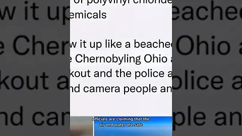 East Palestine, Ohio is undergoing an ecological disaster