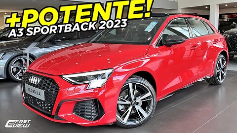 NOVO AUDI A3 SPORTBACK PERFORMANCE BLACK 2.0 TFSI 2023 AGORA COM 204 CV VALE A PENA POR ESTE PREÇO?