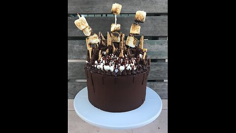 How To Assemble S’Mores Layer Cake