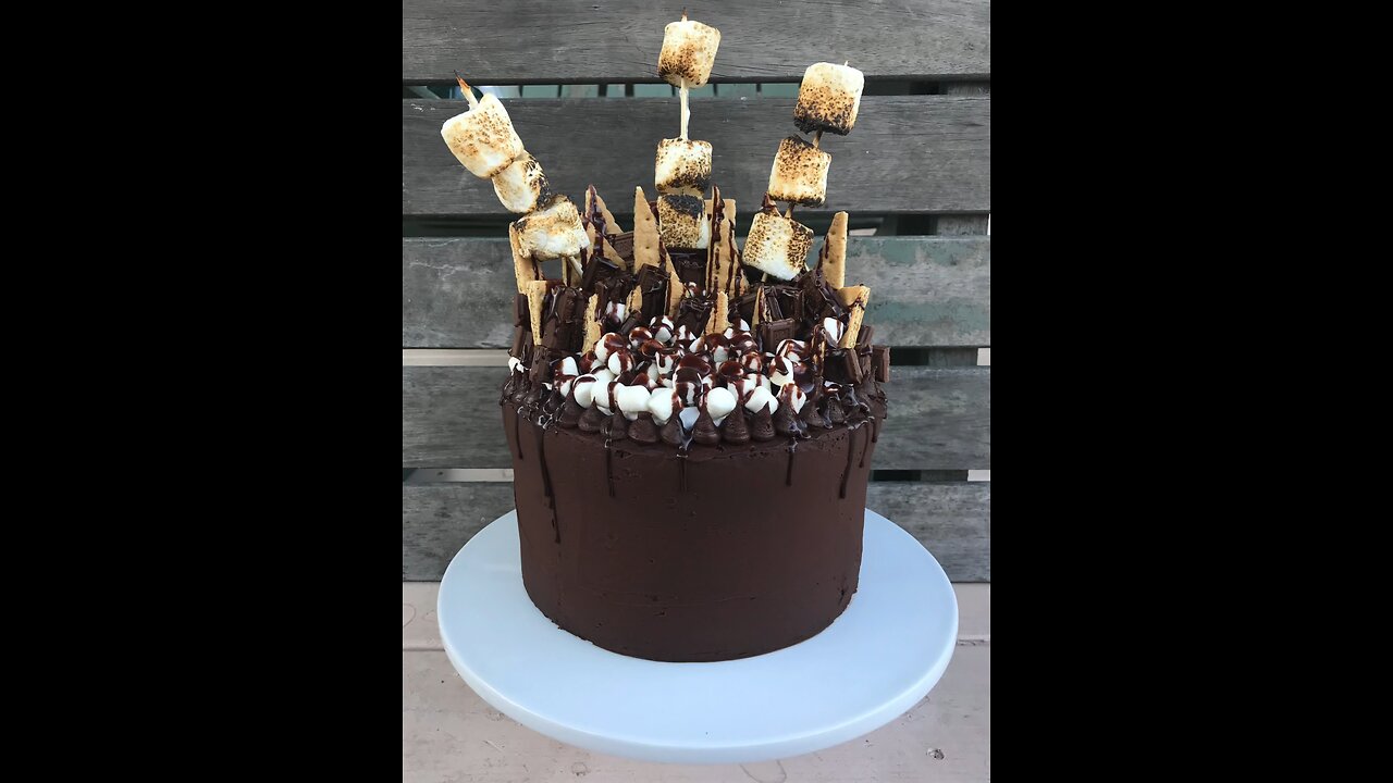 How To Assemble S’Mores Layer Cake