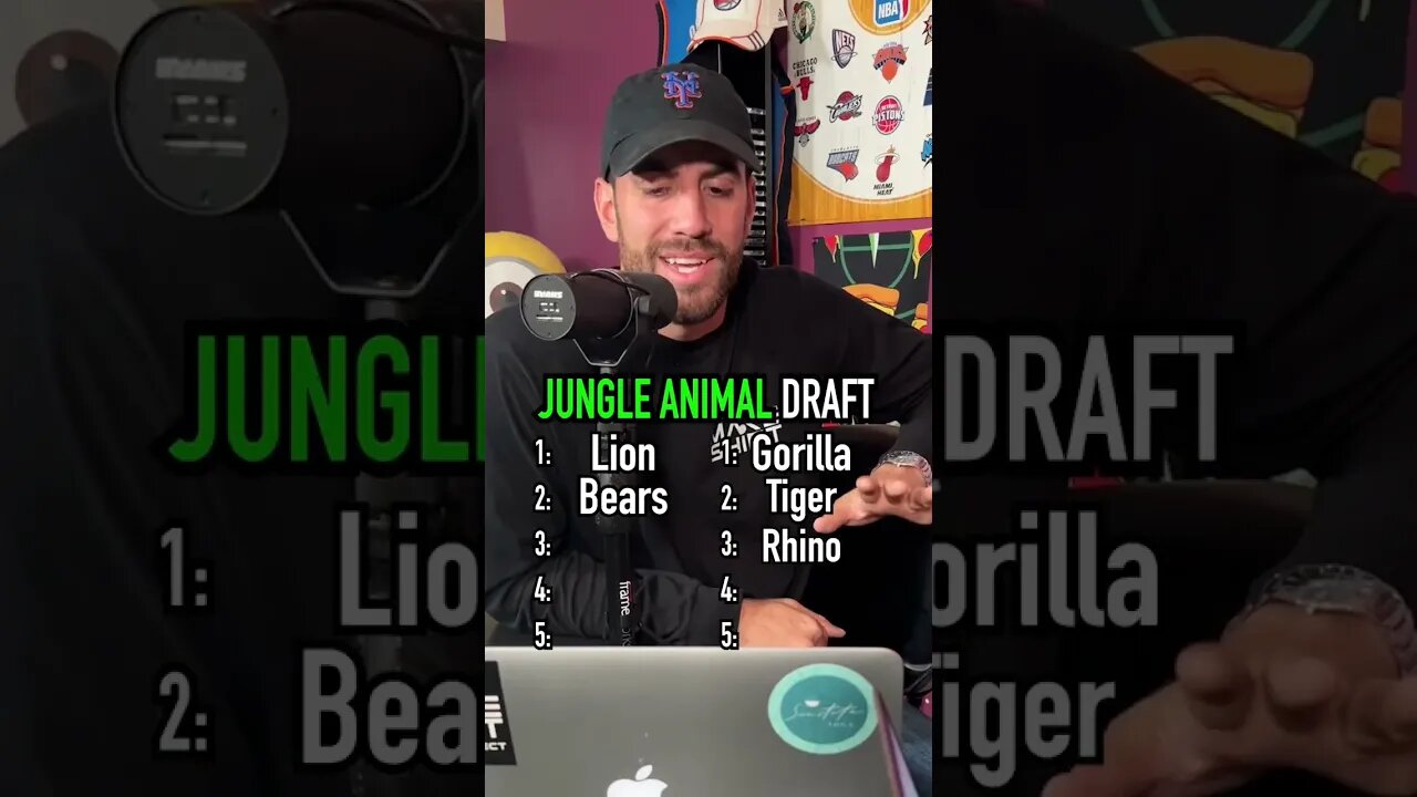 The JUNGLE ANIMAL Draft!! Which Animals Would You Pick? #shorts
