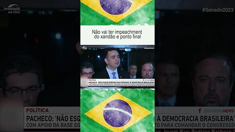 PACHECO DIZ QUE NÃO VAI HAVER IMPEACHMENT CONTRA ALEXANDRE #bolsonaro #shorts