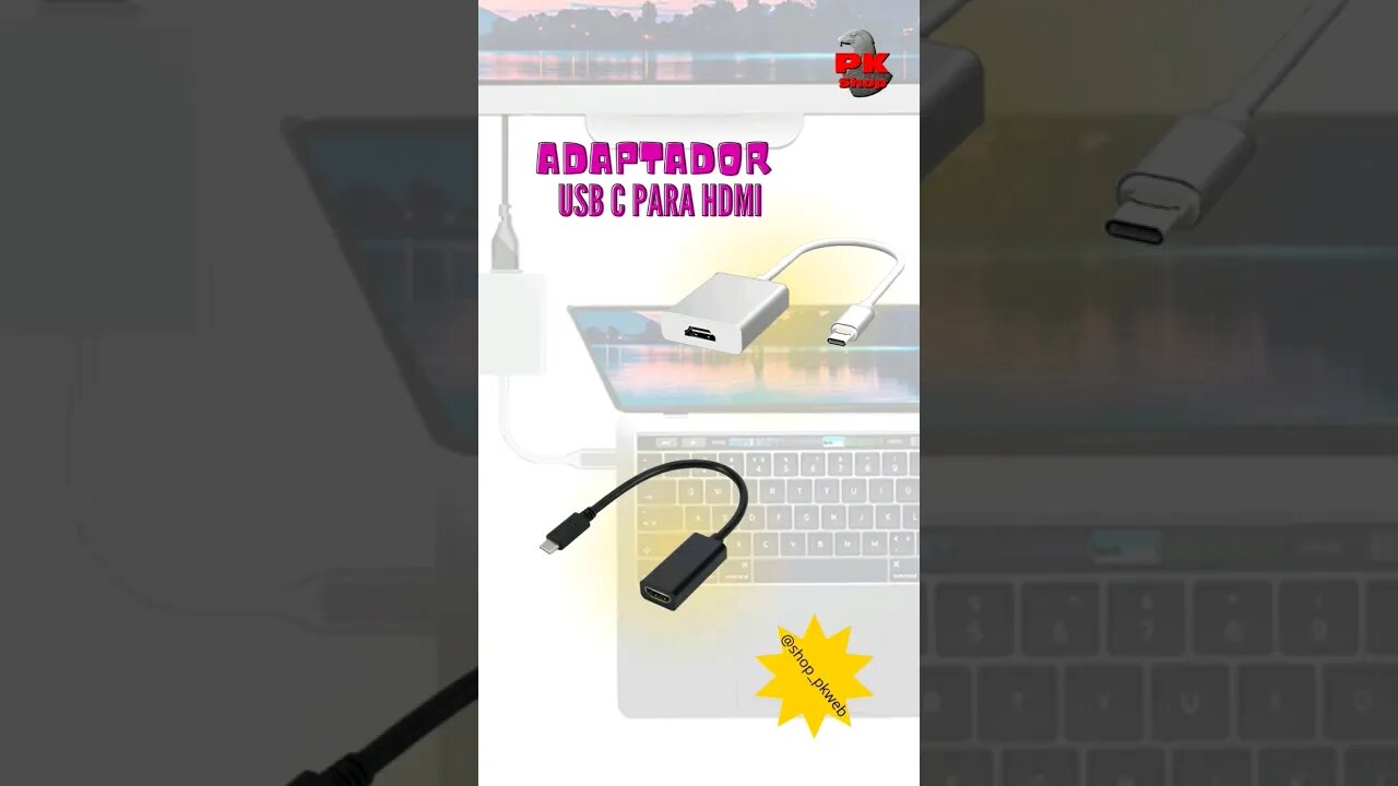 𝗔𝗱𝗮𝗽𝘁𝗮𝗱𝗼𝗿 𝗨𝗦𝗕 𝗰 𝗽𝗮𝗿𝗮 𝗛𝗗𝗠𝗜 Buscando por adaptador USB c? Confira em nossa #lojavirtual #shorts