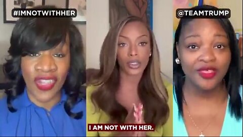 A black woman movement has begun in favor of Donald J Trump #ImNotWithHer