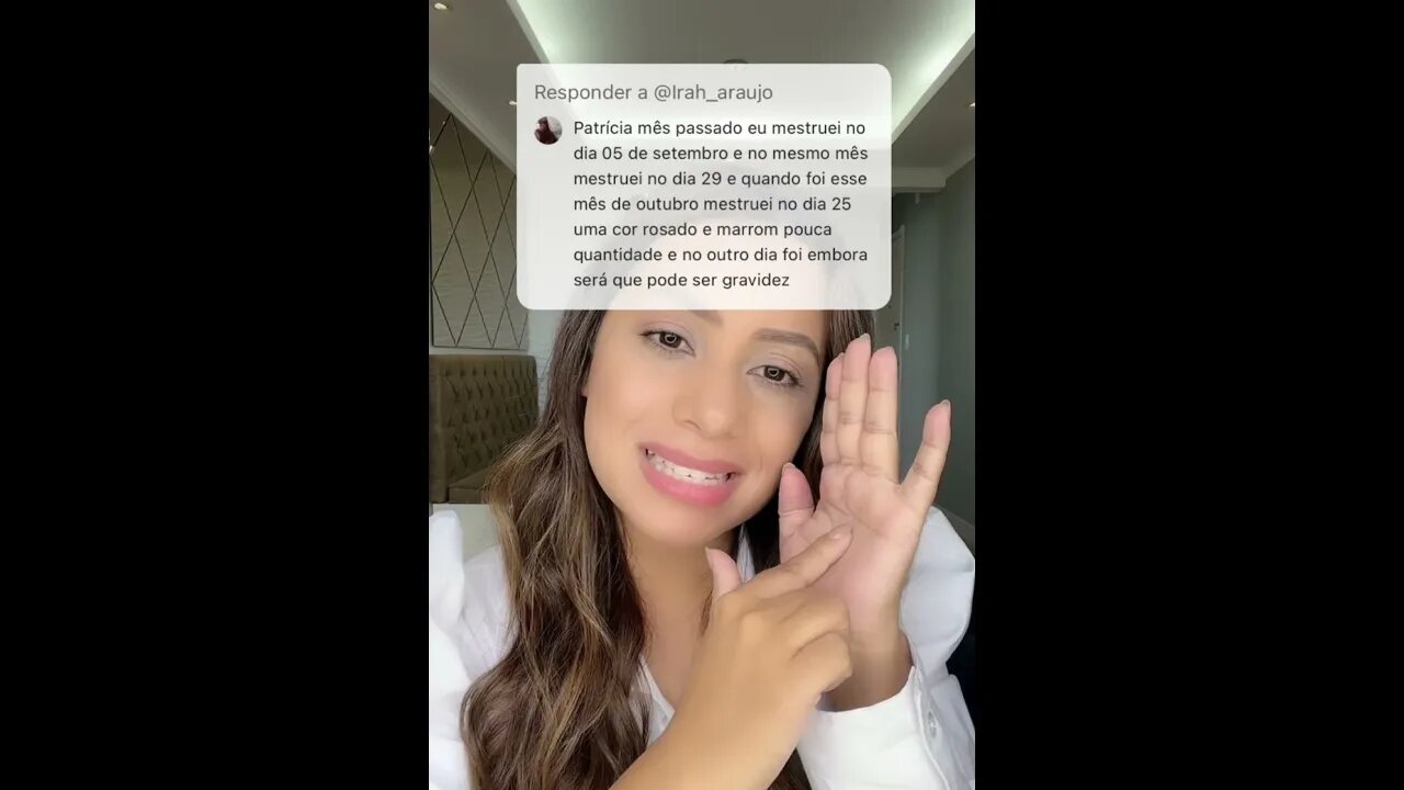 Menstruei uma cor marrom com pouca quantidade pode ser gravidez?