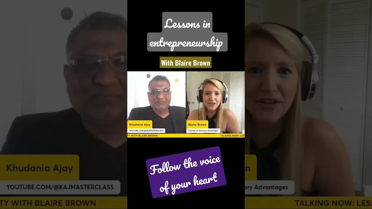 Lessons in Entrepreneurship from Blaire Brown #shorts
