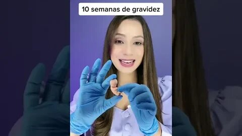 10 Semanas de gravidez, olha essa maquete do tamanho real