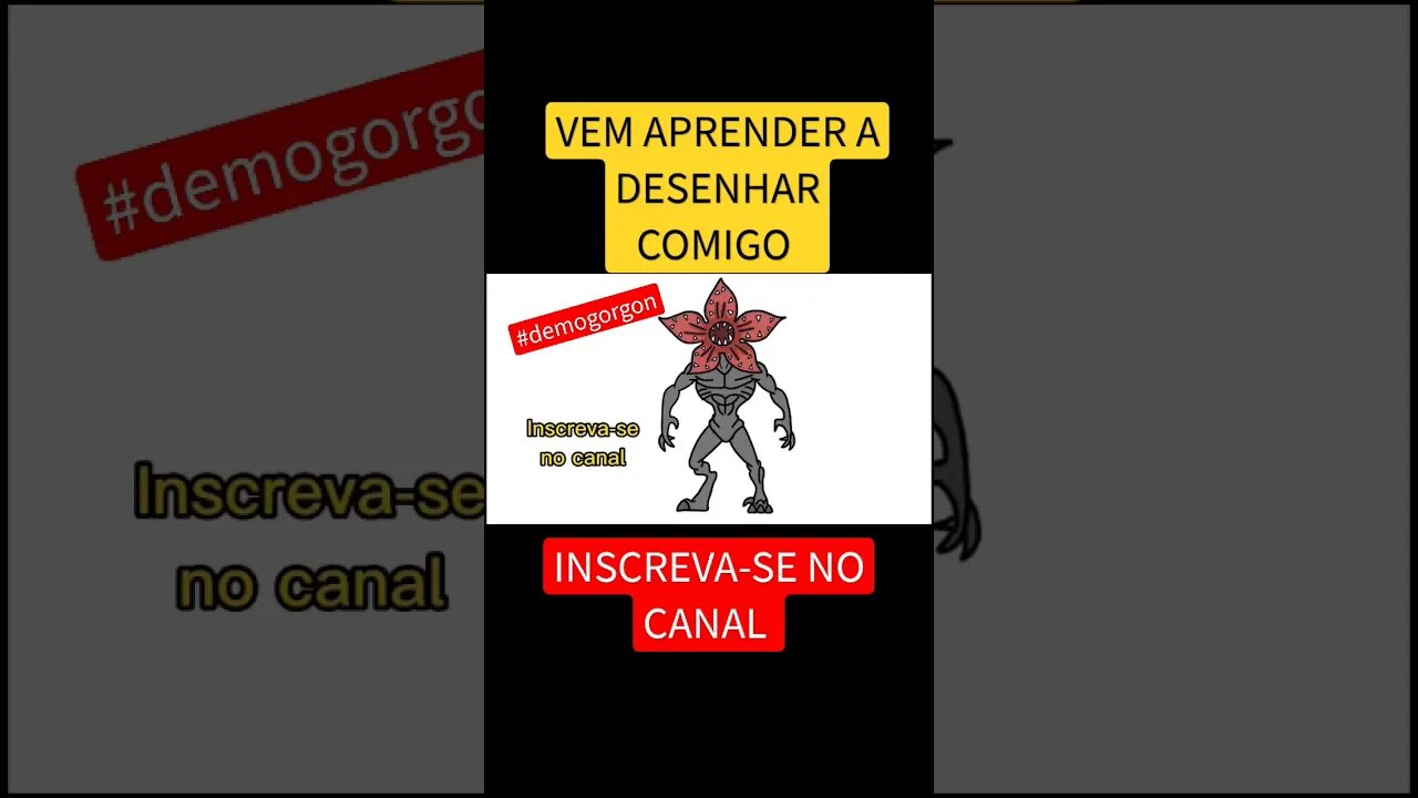 COMO DESENHAR DEMOGORGON STRANGER THINGS FÁCIL #desenho #desenhofacil #demogorgon