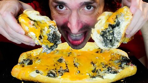 CHEESY JERK CHICKEN + MANGO SALSA * ASMR NO TALKING MUKBANG * NOMNOMSAMMIEBOY