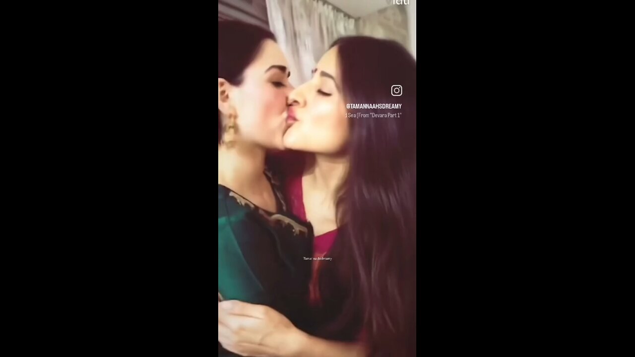 Lesbian Deep Kiss Shruti Hassan Tamannah Bhatia