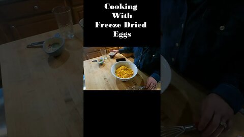 Cooking with freeze dried eggs #shorts #HarvestRightLove