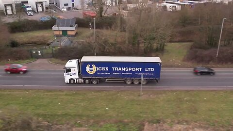 Mercedes-Benz Truck Of Hicks Transport - #truck #trucking #trucker Welsh Drones Trucking