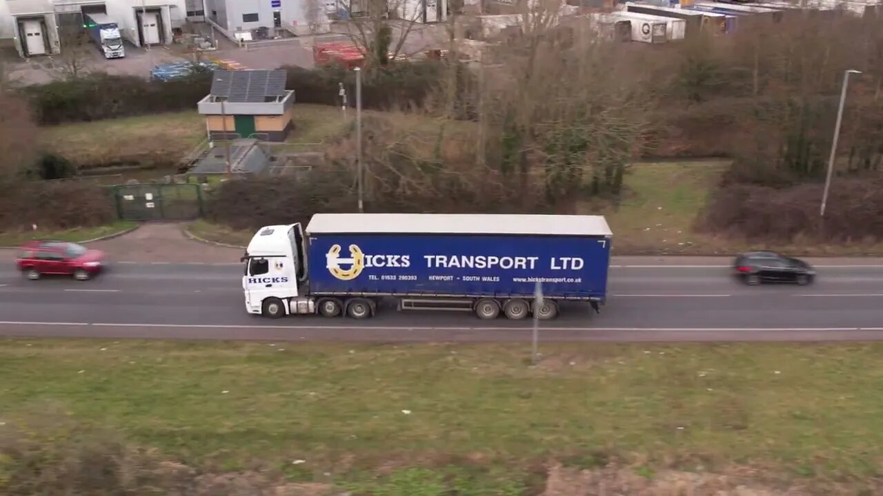 Mercedes-Benz Truck Of Hicks Transport - #truck #trucking #trucker Welsh Drones Trucking