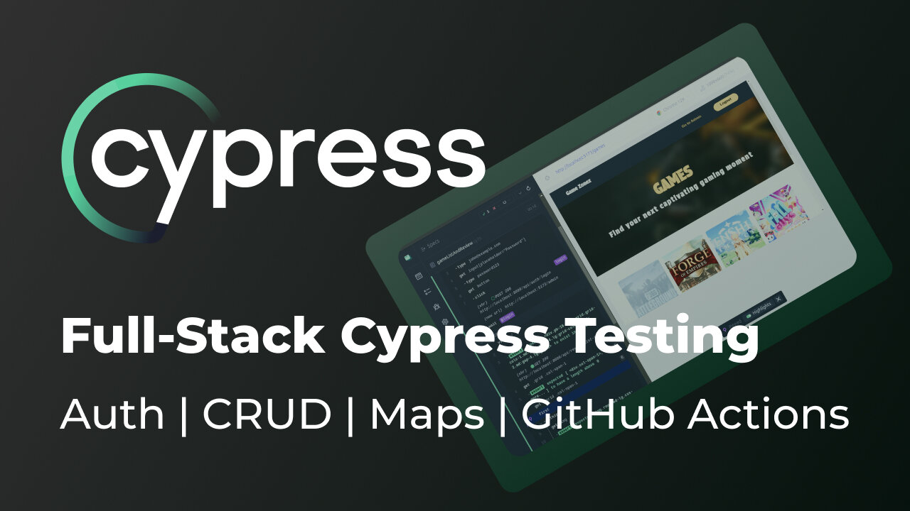 Learn Cypress Testing | E2E Test | Full-Stack App | Typescript | Auth Maps CRUD GitHub Actions