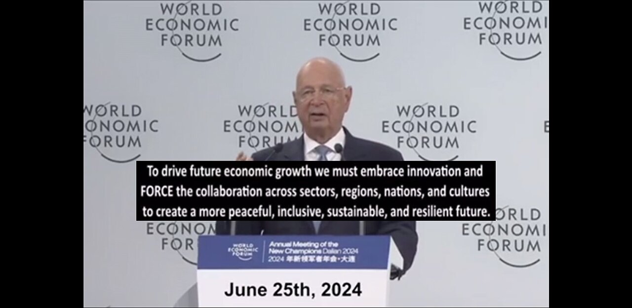 KLAUS SCHWAB AGENDA2030 FORCE SPEECH