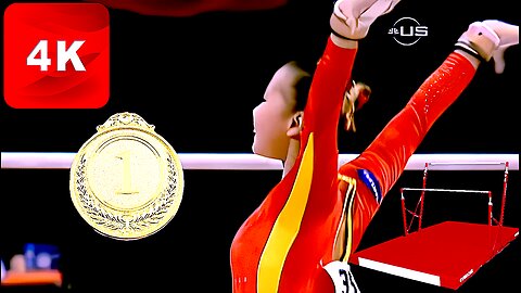 HE KEXIN🇨🇳🥇Uneven Bars Event Final 2009 London World Championships *16.000* (US.4K)